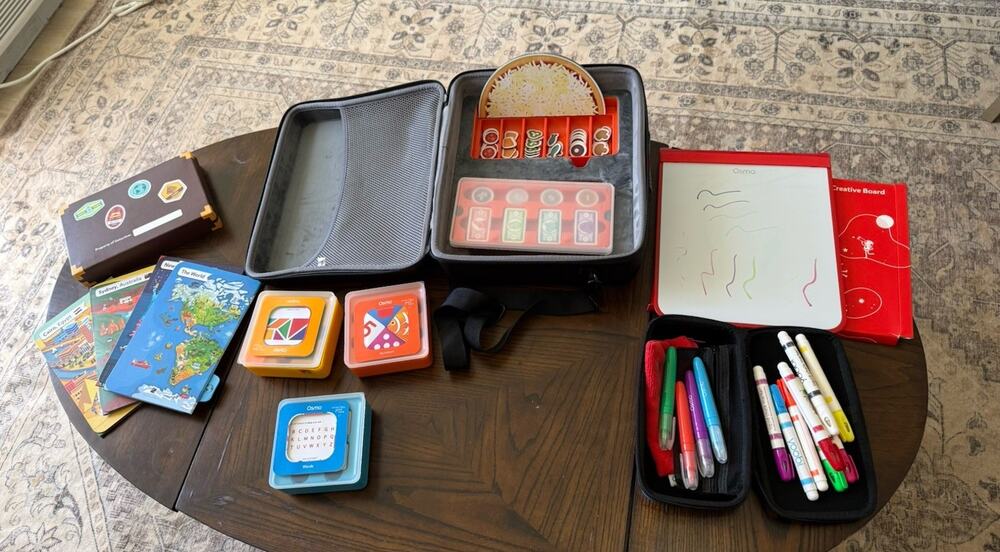 Osmo Genius Kids Learning Educational Game System And Case Large LOT